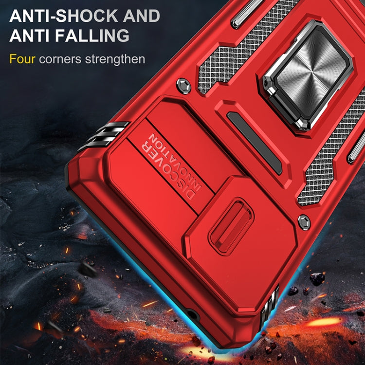 For Samsung Galaxy A71 5G Armor PC + TPU Camera Shield Phone Case