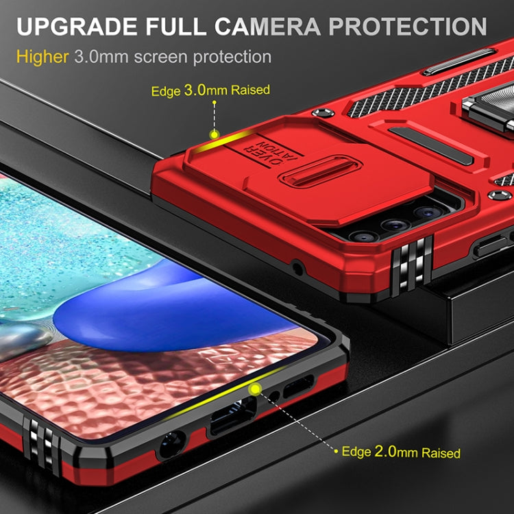 For Samsung Galaxy A71 5G Armor PC + TPU Camera Shield Phone Case