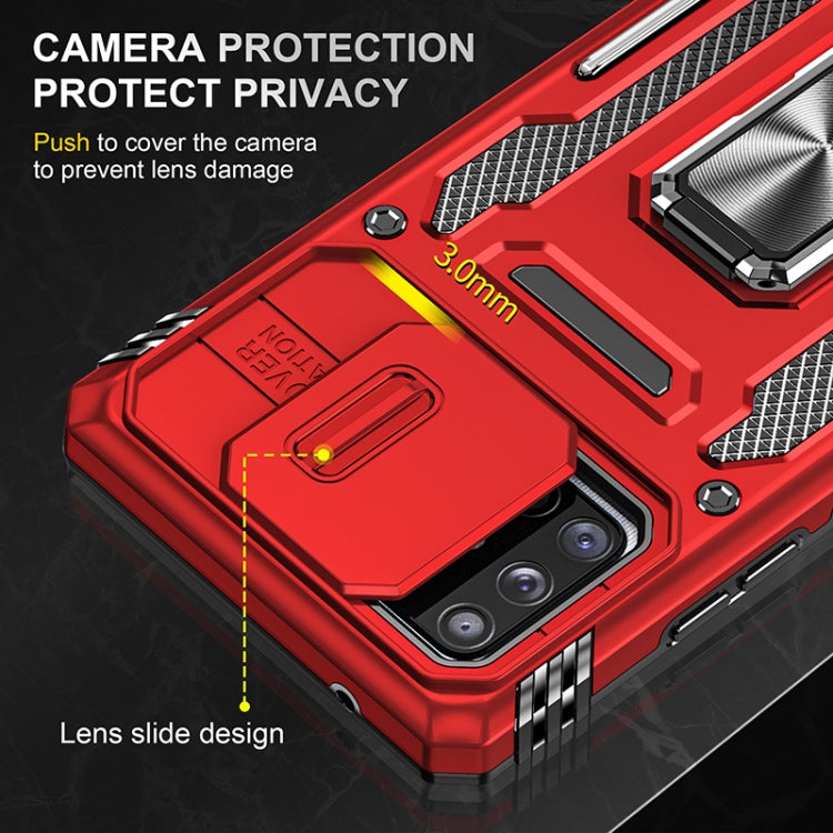 For Samsung Galaxy A71 5G Armor PC + TPU Camera Shield Phone Case