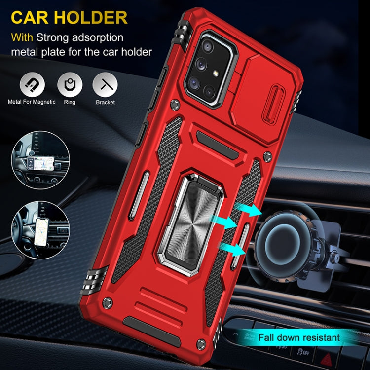 For Samsung Galaxy A71 5G Armor PC + TPU Camera Shield Phone Case