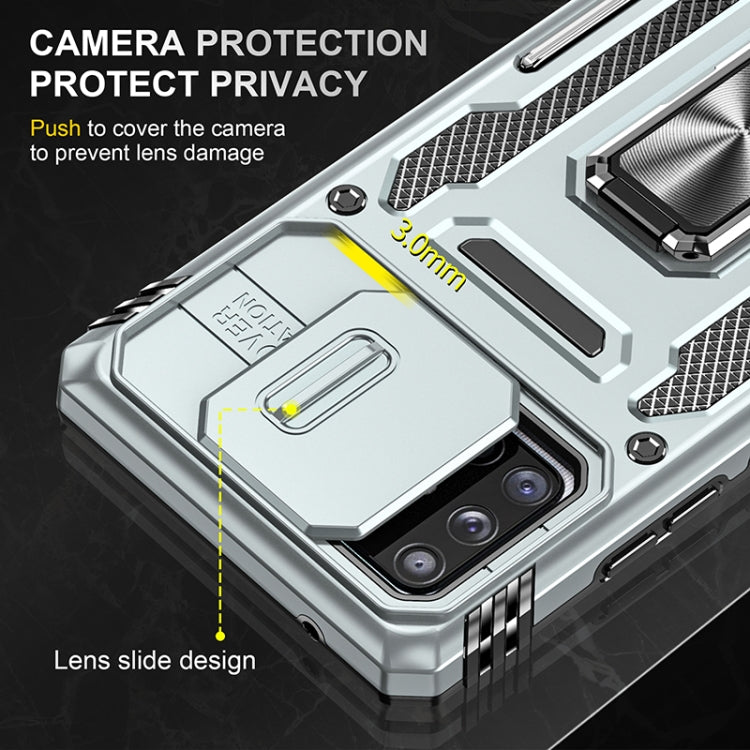 For Samsung Galaxy A71 5G Armor PC + TPU Camera Shield Phone Case