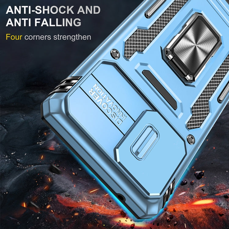 For Samsung Galaxy A71 5G Armor PC + TPU Camera Shield Phone Case