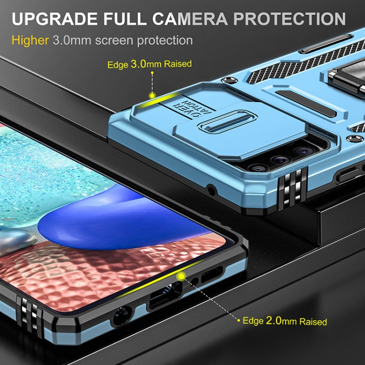 For Samsung Galaxy A71 5G Armor PC + TPU Camera Shield Phone Case