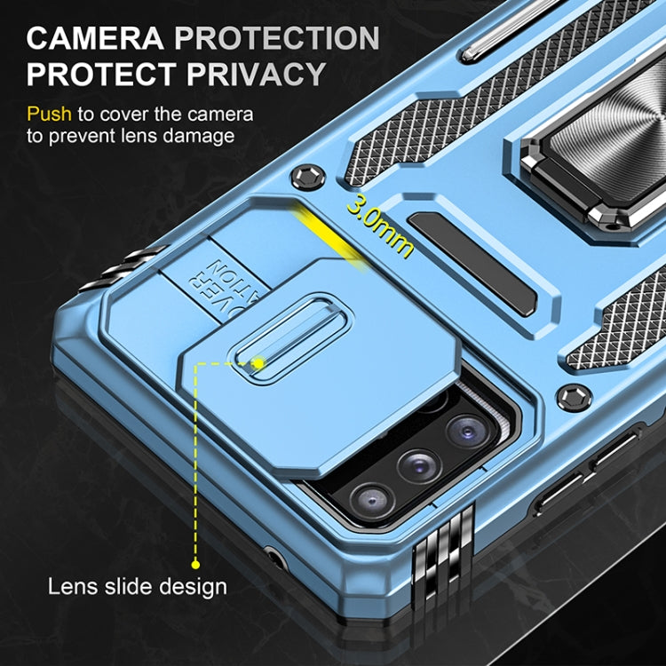 For Samsung Galaxy A71 5G Armor PC + TPU Camera Shield Phone Case