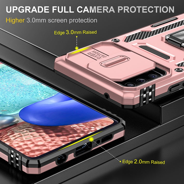 For Samsung Galaxy A71 5G Armor PC + TPU Camera Shield Phone Case