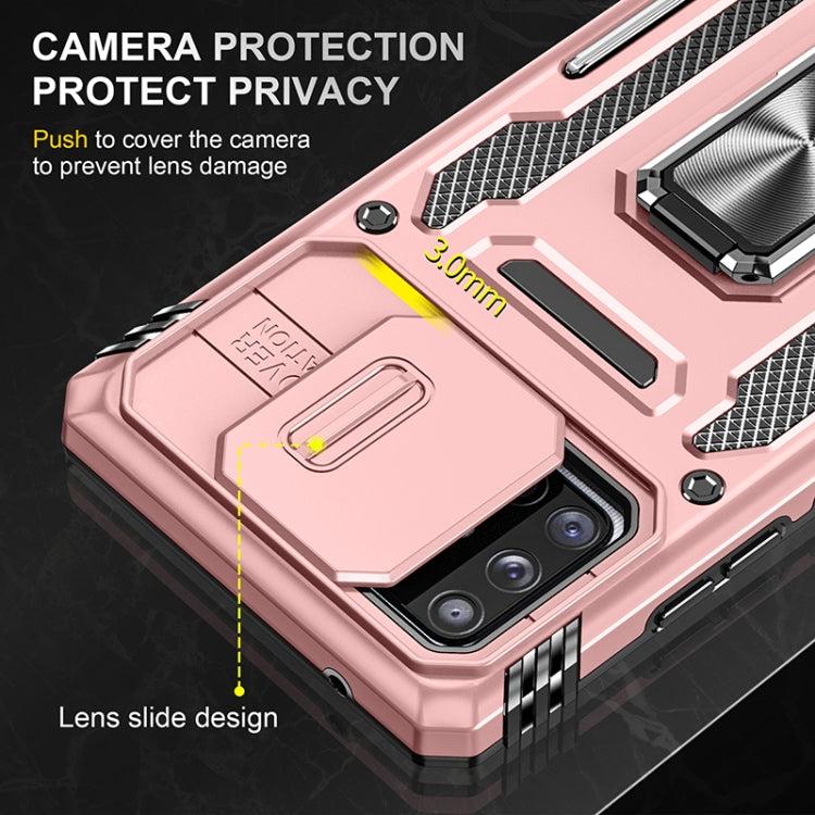For Samsung Galaxy A71 5G Armor PC + TPU Camera Shield Phone Case