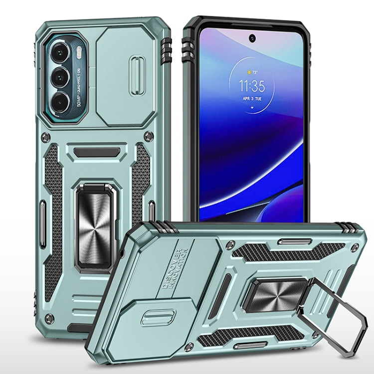 For Motorola Moto G Stylus 5G 2022 Armor PC + TPU Camera Shield Phone Case