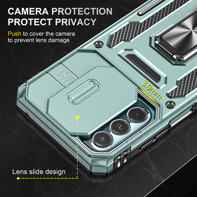 For Motorola Moto G Stylus 5G 2022 Armor PC + TPU Camera Shield Phone Case