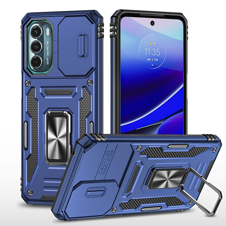 For Motorola Moto G Stylus 5G 2022 Armor PC + TPU Camera Shield Phone Case
