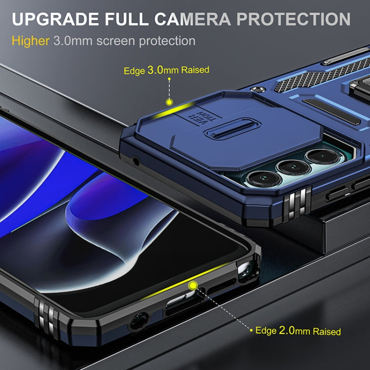 For Motorola Moto G Stylus 5G 2022 Armor PC + TPU Camera Shield Phone Case