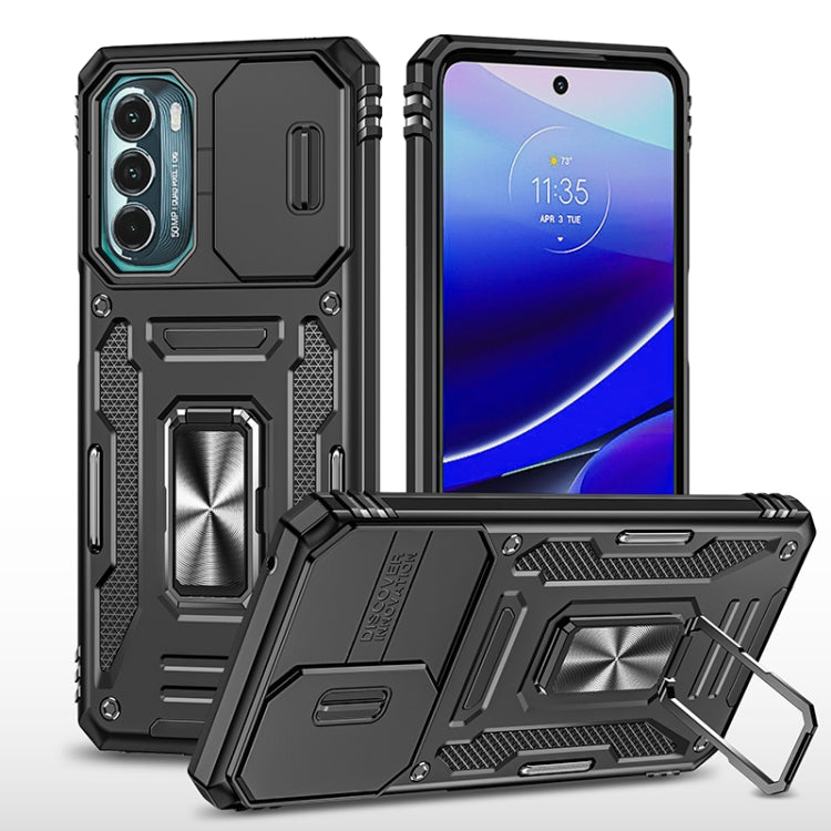 For Motorola Moto G Stylus 5G 2022 Armor PC + TPU Camera Shield Phone Case