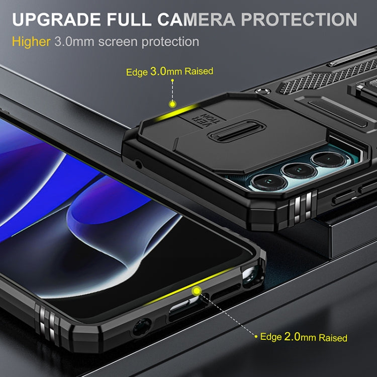 For Motorola Moto G Stylus 5G 2022 Armor PC + TPU Camera Shield Phone Case