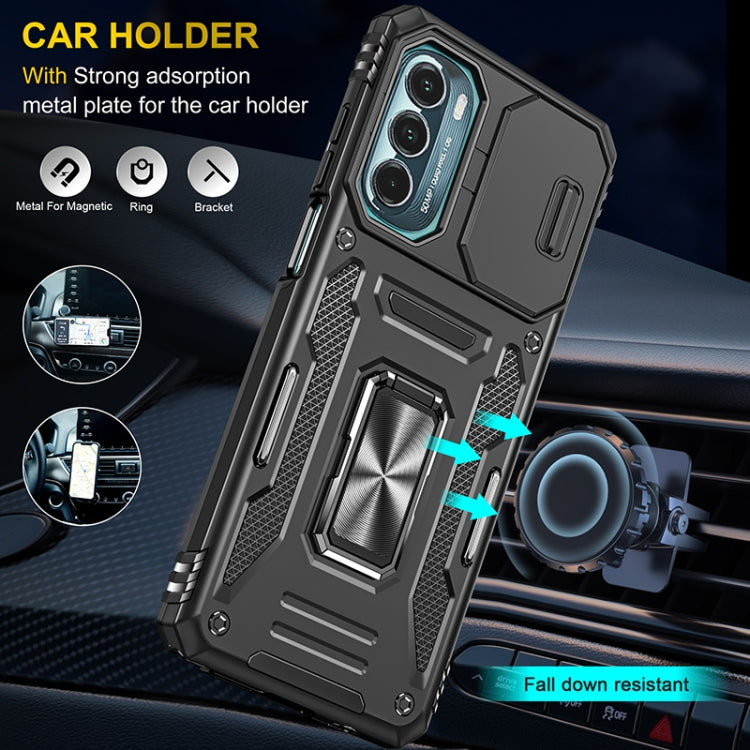 For Motorola Moto G Stylus 5G 2022 Armor PC + TPU Camera Shield Phone Case