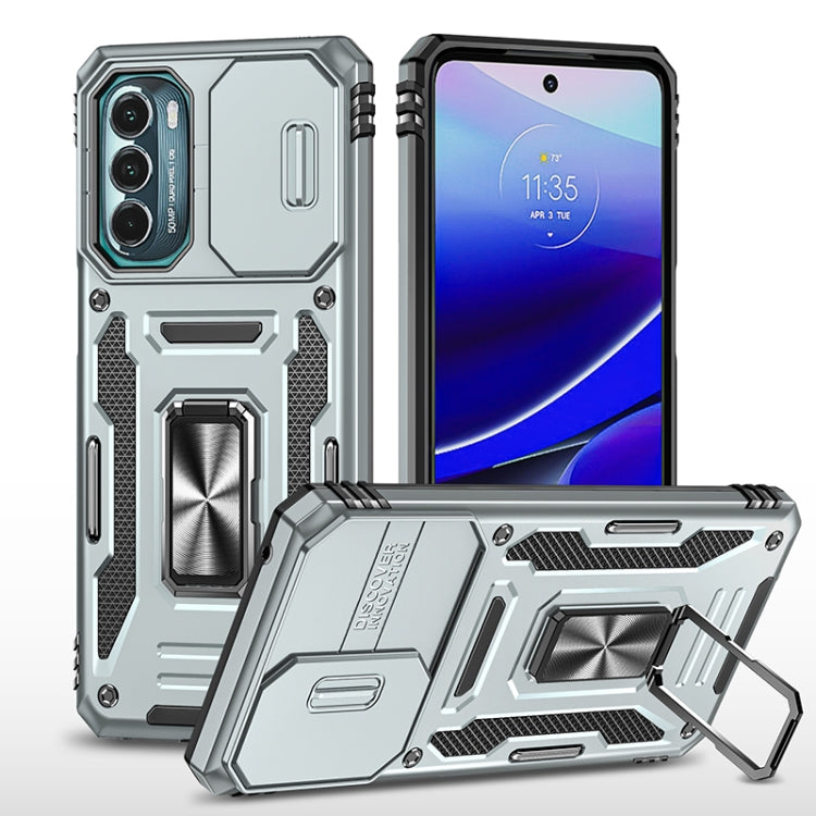 For Motorola Moto G Stylus 5G 2022 Armor PC + TPU Camera Shield Phone Case