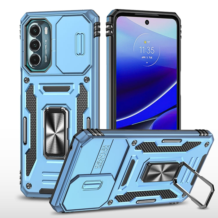 For Motorola Moto G Stylus 5G 2022 Armor PC + TPU Camera Shield Phone Case