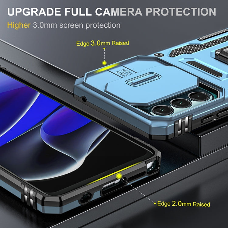 For Motorola Moto G Stylus 5G 2022 Armor PC + TPU Camera Shield Phone Case