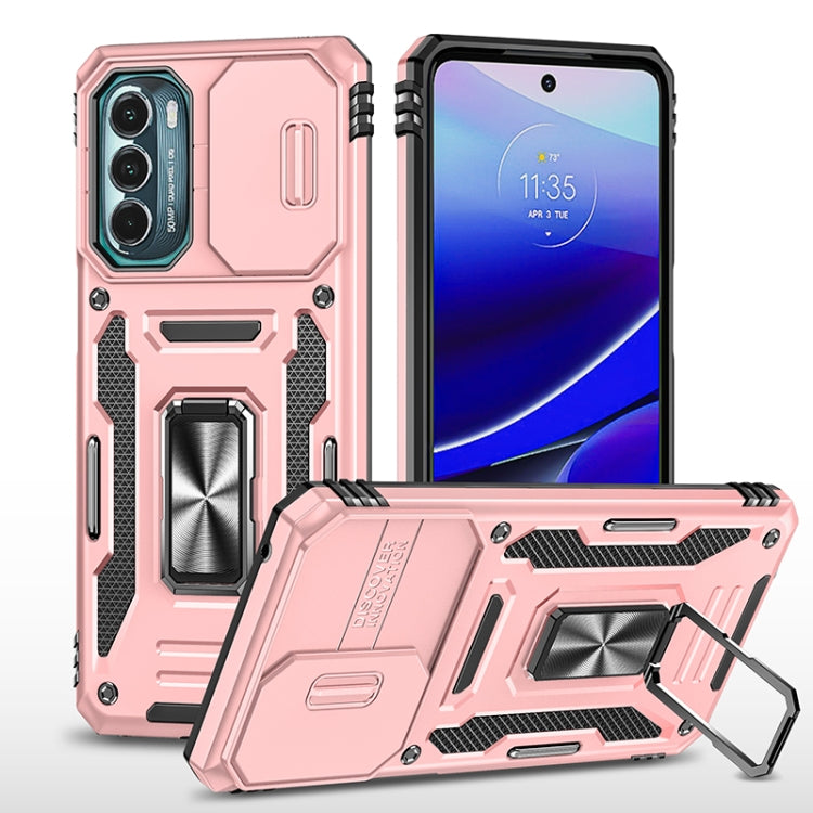 For Motorola Moto G Stylus 5G 2022 Armor PC + TPU Camera Shield Phone Case