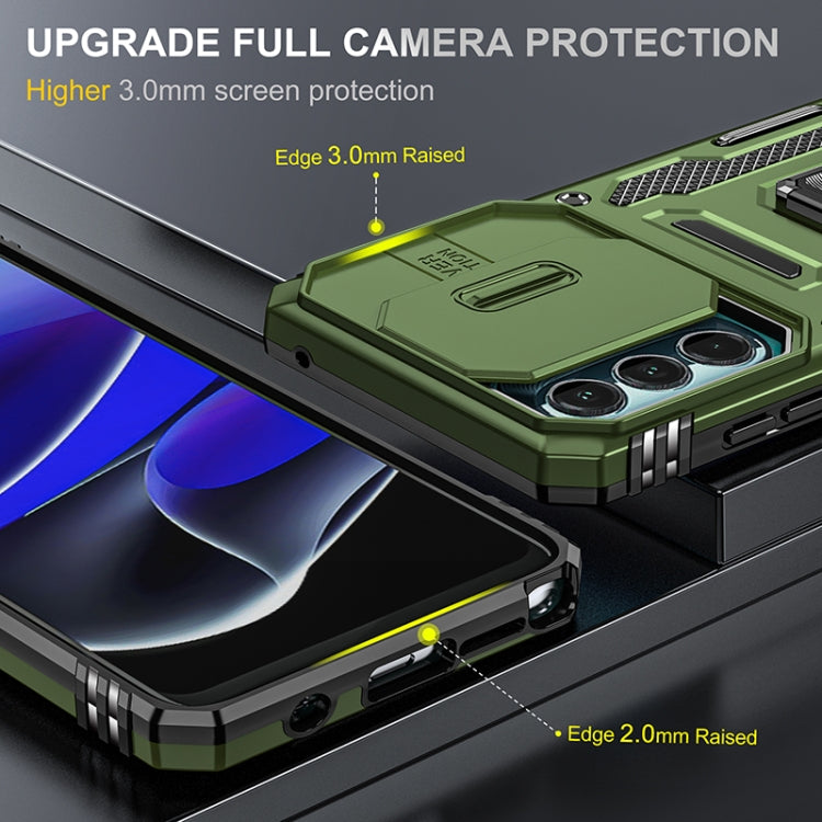 For Motorola Moto G Stylus 5G 2022 Armor PC + TPU Camera Shield Phone Case