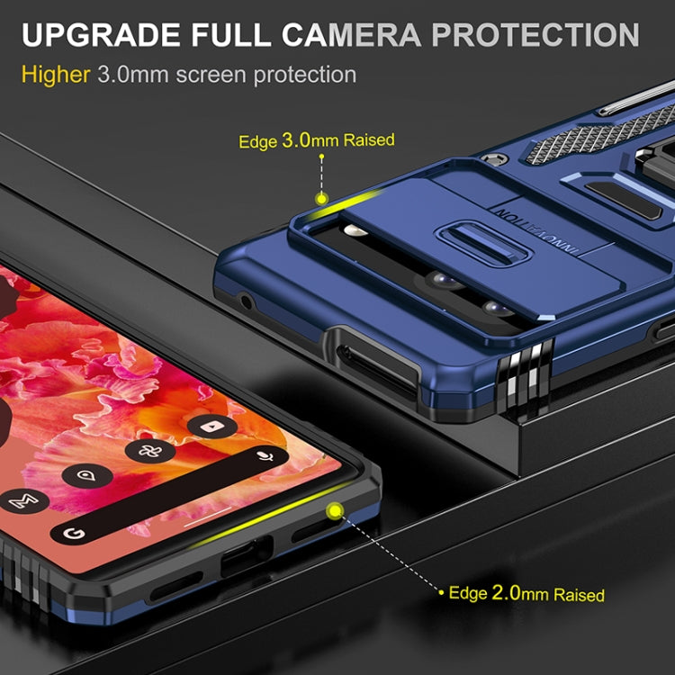 For Google Pixel 7 Armor PC + TPU Camera Shield Phone Case