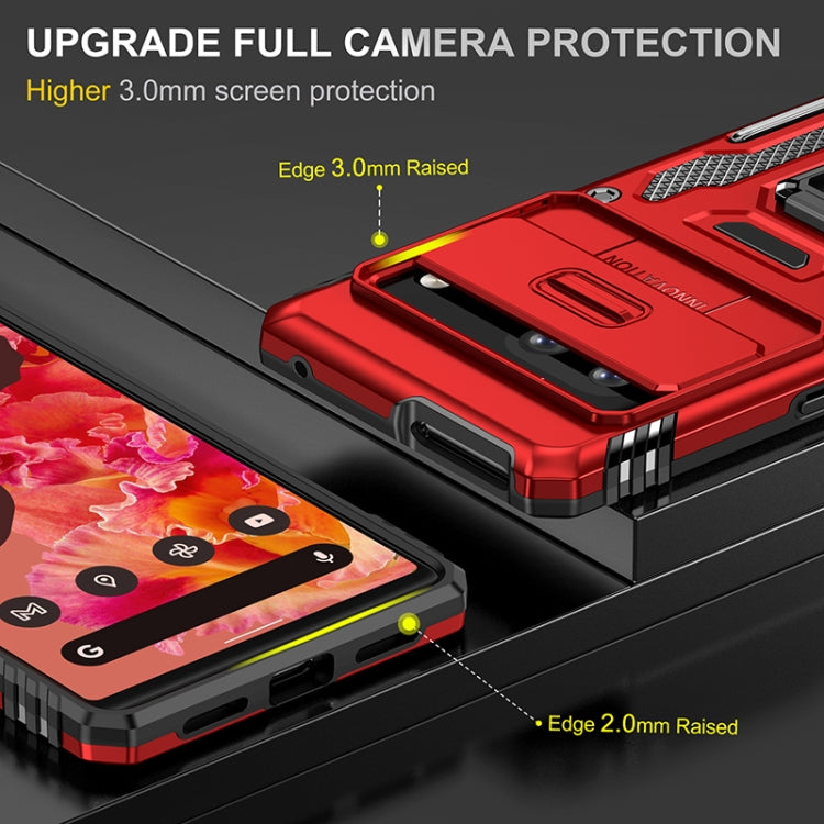 For Google Pixel 7 Armor PC + TPU Camera Shield Phone Case