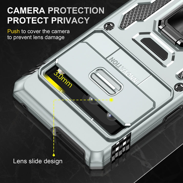For Google Pixel 7 Armor PC + TPU Camera Shield Phone Case