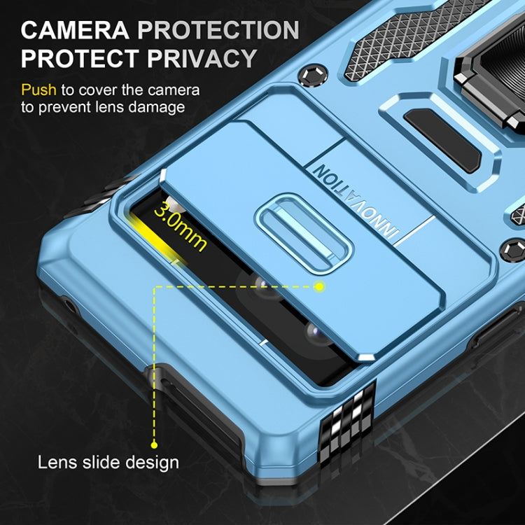 For Google Pixel 7 Armor PC + TPU Camera Shield Phone Case