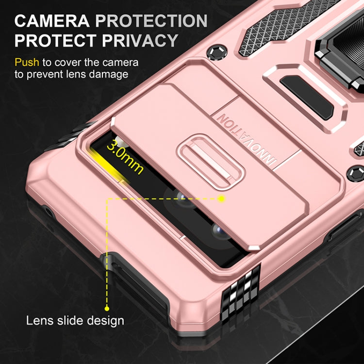 For Google Pixel 7 Armor PC + TPU Camera Shield Phone Case