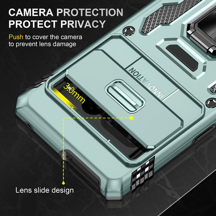 For Google Pixel 7 Pro Armor PC + TPU Camera Shield Phone Case