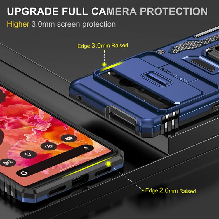 For Google Pixel 7 Pro Armor PC + TPU Camera Shield Phone Case