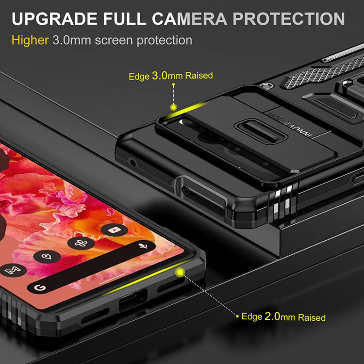 For Google Pixel 7 Pro Armor PC + TPU Camera Shield Phone Case