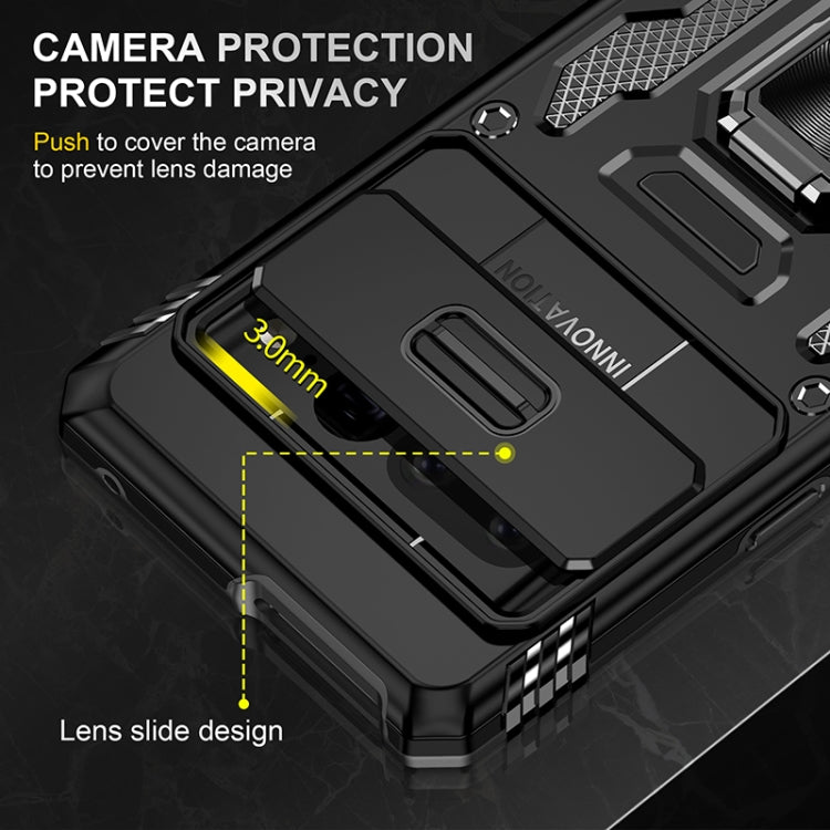 For Google Pixel 7 Pro Armor PC + TPU Camera Shield Phone Case