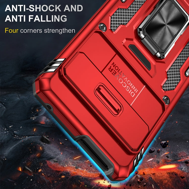 For Google Pixel 7 Pro Armor PC + TPU Camera Shield Phone Case