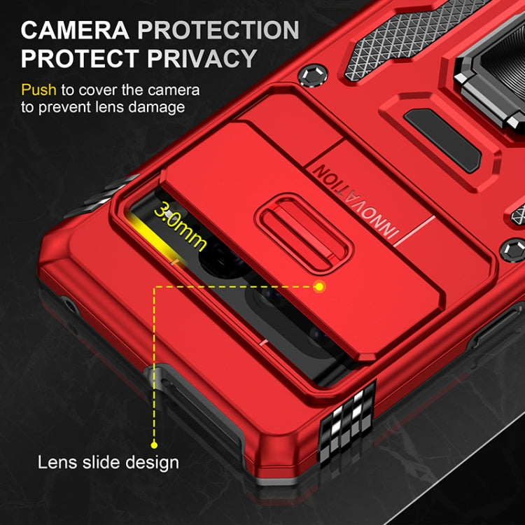 For Google Pixel 7 Pro Armor PC + TPU Camera Shield Phone Case