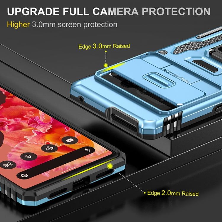 For Google Pixel 7 Pro Armor PC + TPU Camera Shield Phone Case