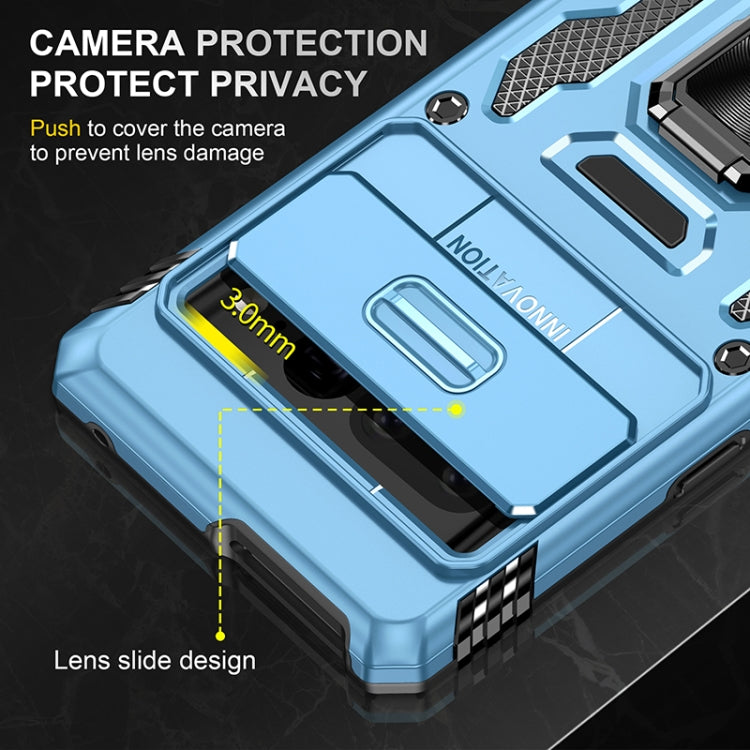 For Google Pixel 7 Pro Armor PC + TPU Camera Shield Phone Case