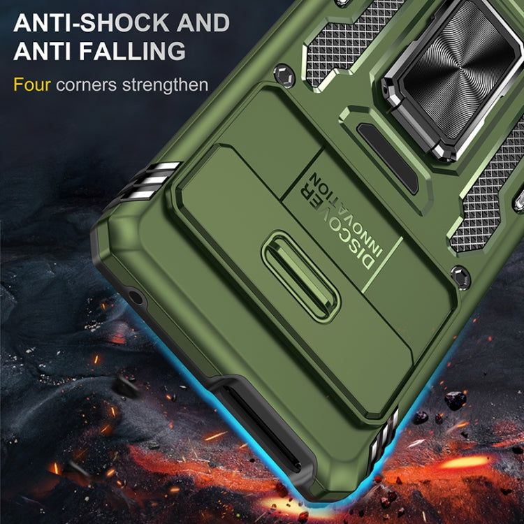 For Google Pixel 7 Pro Armor PC + TPU Camera Shield Phone Case