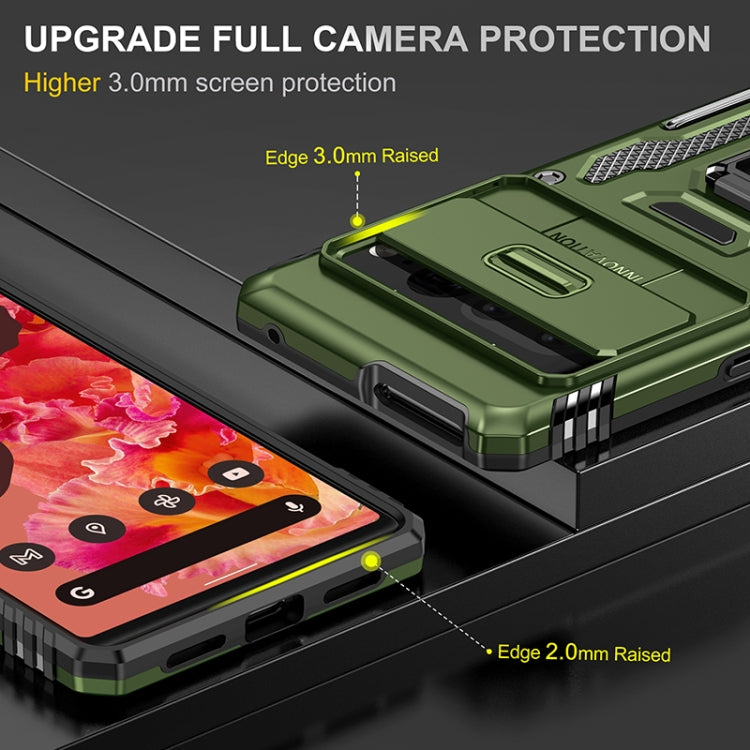 For Google Pixel 7 Pro Armor PC + TPU Camera Shield Phone Case