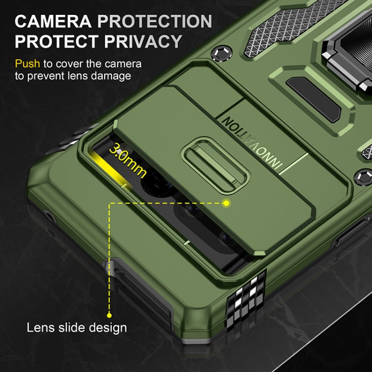 For Google Pixel 7 Pro Armor PC + TPU Camera Shield Phone Case