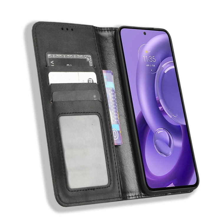 For Motorola Edge 30 Neo / Edge 30 Lite Magnetic Buckle Retro Texture Leather Phone Case