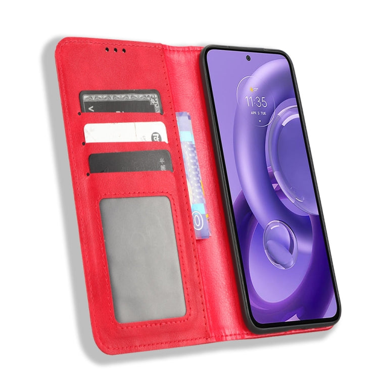 For Motorola Edge 30 Neo / Edge 30 Lite Magnetic Buckle Retro Texture Leather Phone Case