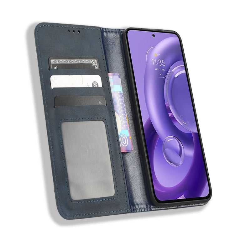 For Motorola Edge 30 Neo / Edge 30 Lite Magnetic Buckle Retro Texture Leather Phone Case