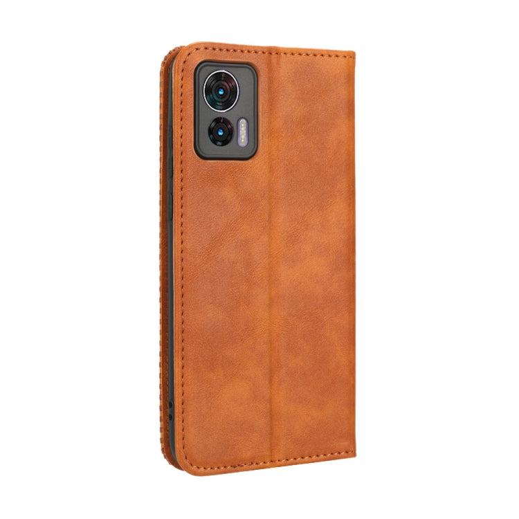 For Motorola Edge 30 Neo / Edge 30 Lite Magnetic Buckle Retro Texture Leather Phone Case