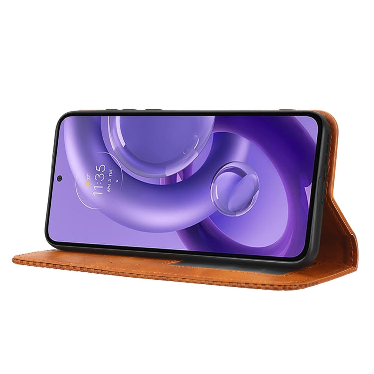 For Motorola Edge 30 Neo / Edge 30 Lite Magnetic Buckle Retro Texture Leather Phone Case