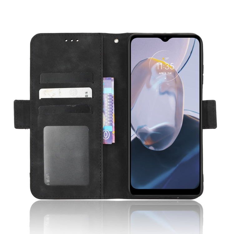 For Motorola Moto E22 / E22i Skin Feel Calf Texture Card Slots Leather Phone Case