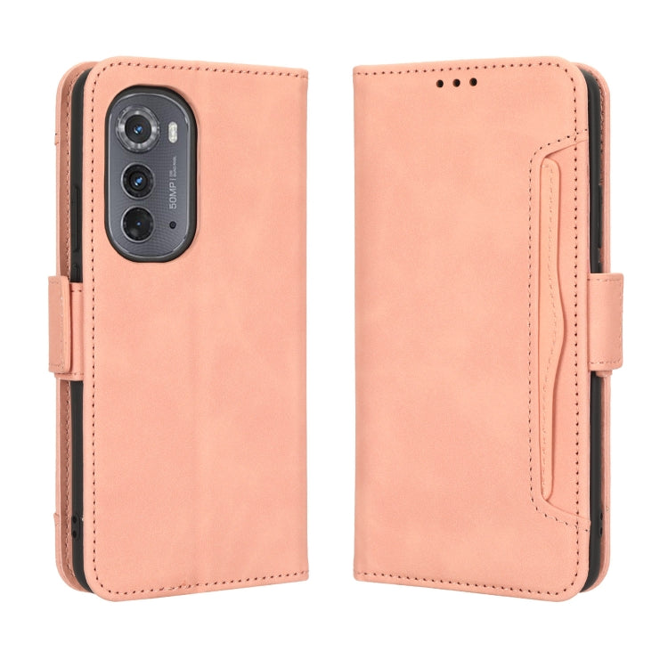 For Motorola Edge 2022 Skin Feel Calf Texture Card Slots Leather Phone Case