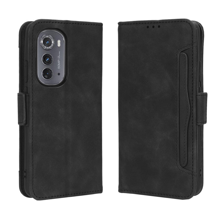 For Motorola Edge 2022 Skin Feel Calf Texture Card Slots Leather Phone Case