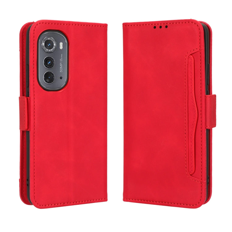 For Motorola Edge 2022 Skin Feel Calf Texture Card Slots Leather Phone Case