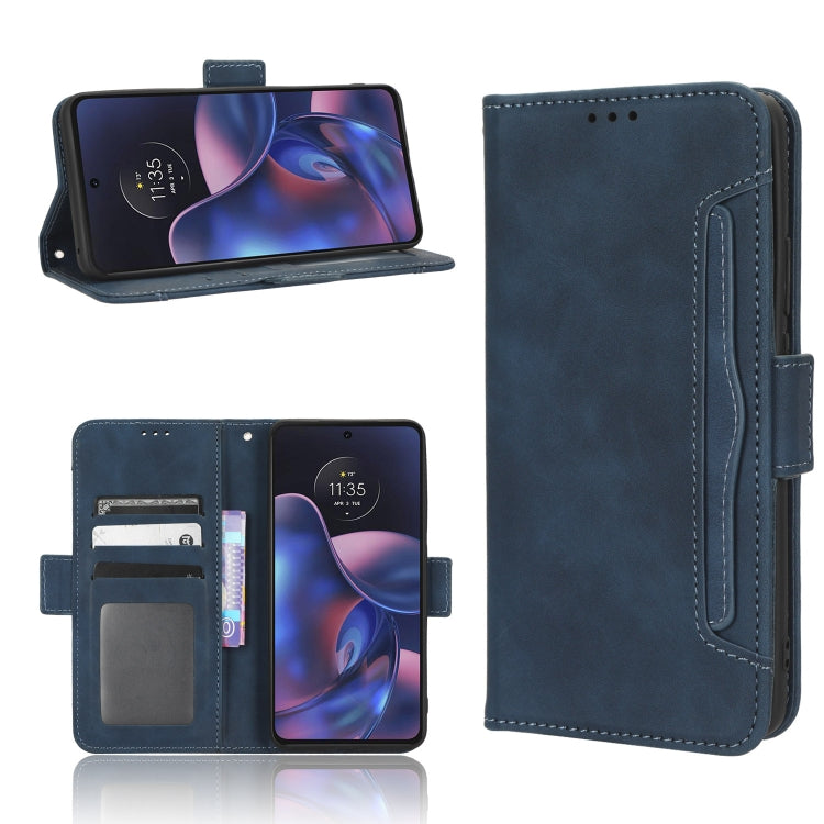 For Motorola Edge 2022 Skin Feel Calf Texture Card Slots Leather Phone Case