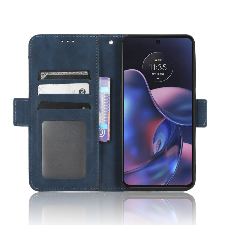 For Motorola Edge 2022 Skin Feel Calf Texture Card Slots Leather Phone Case