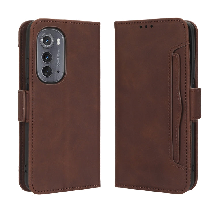 For Motorola Edge 2022 Skin Feel Calf Texture Card Slots Leather Phone Case